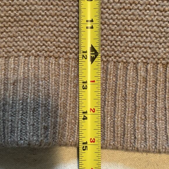 Elodie Sweater Womens Small Camel ColorTurtleneck Chunky Knit Crop Anthropologie - Picture 7 of 7